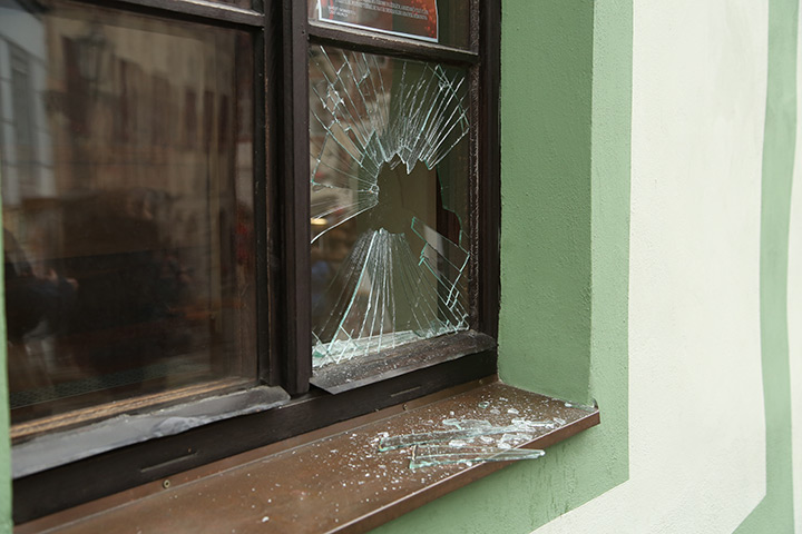 A2B Glass are able to board up broken windows while they are being repaired in Calne.